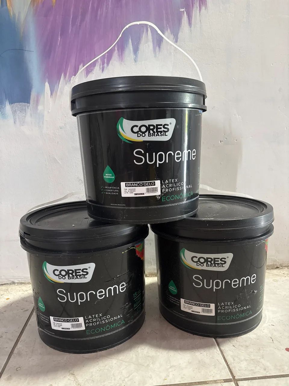 03 Uni. TINTA CORES DO BRASIL SUPREME 15 litros