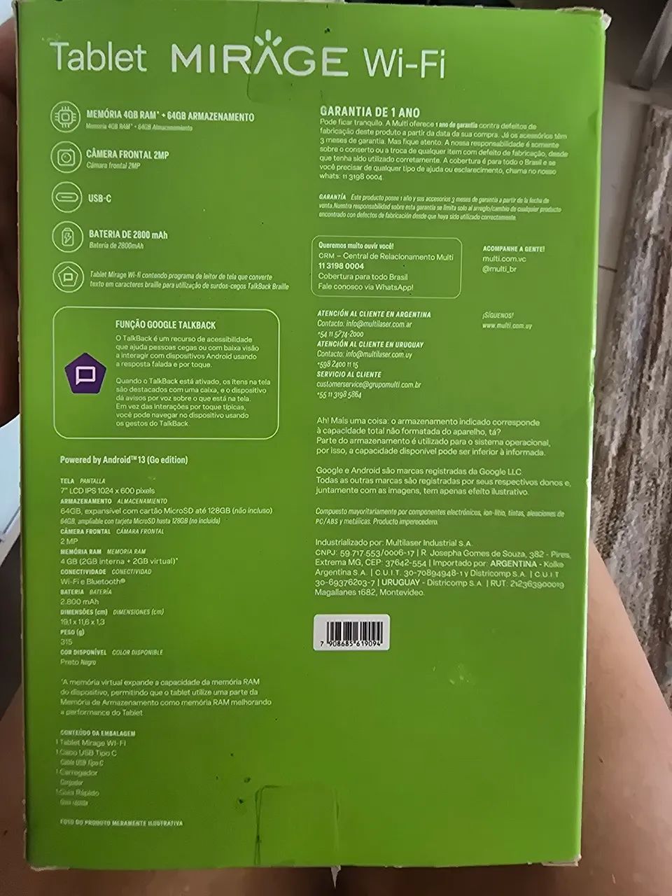 Tablet Mirage 48T 7 polegadas - Foto 3