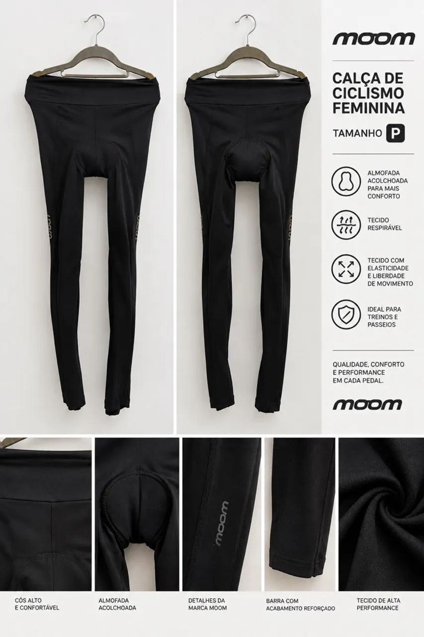 Calça Feminina de Ciclismo Moom