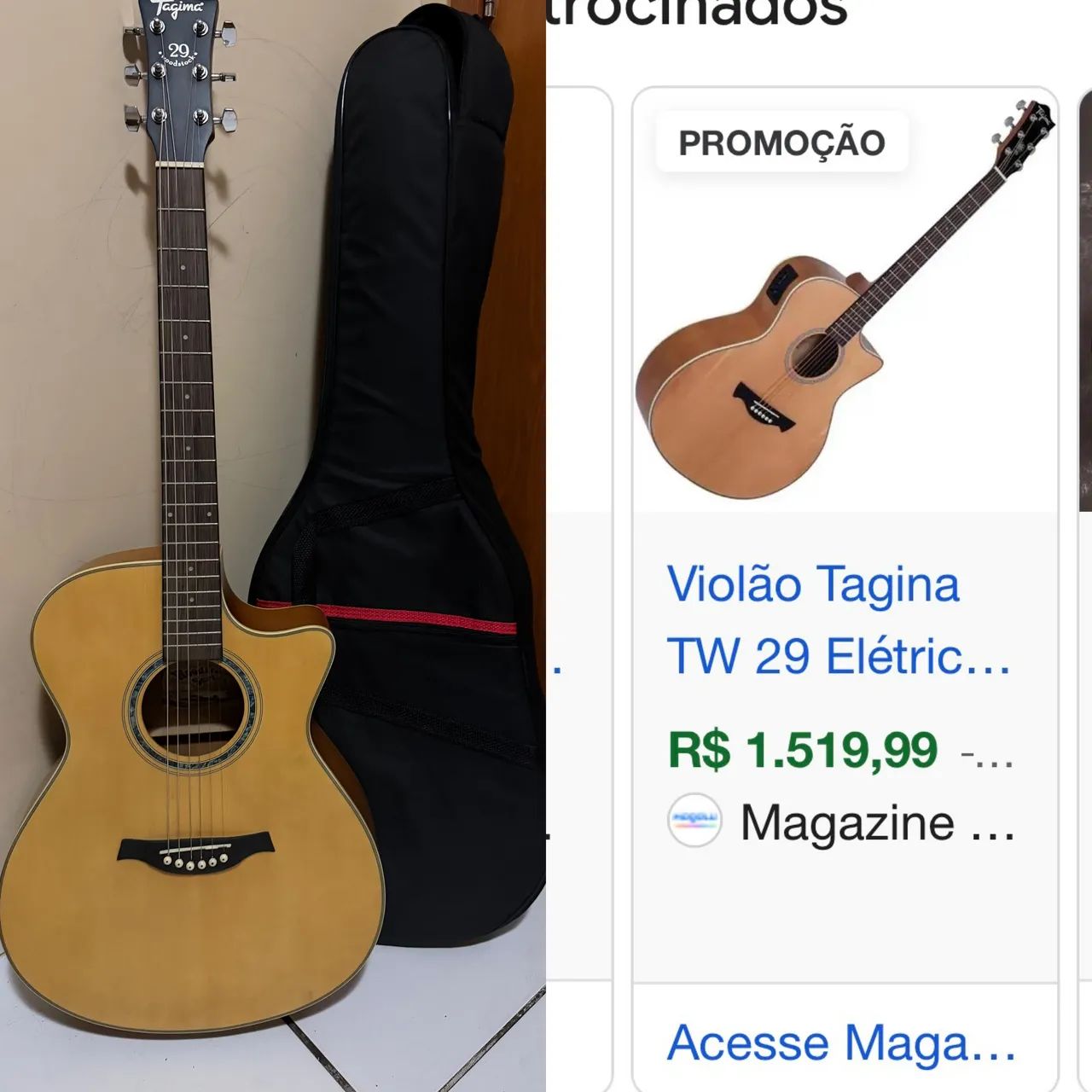 VIOLÃO TAGIMA TW29 Elétrico  