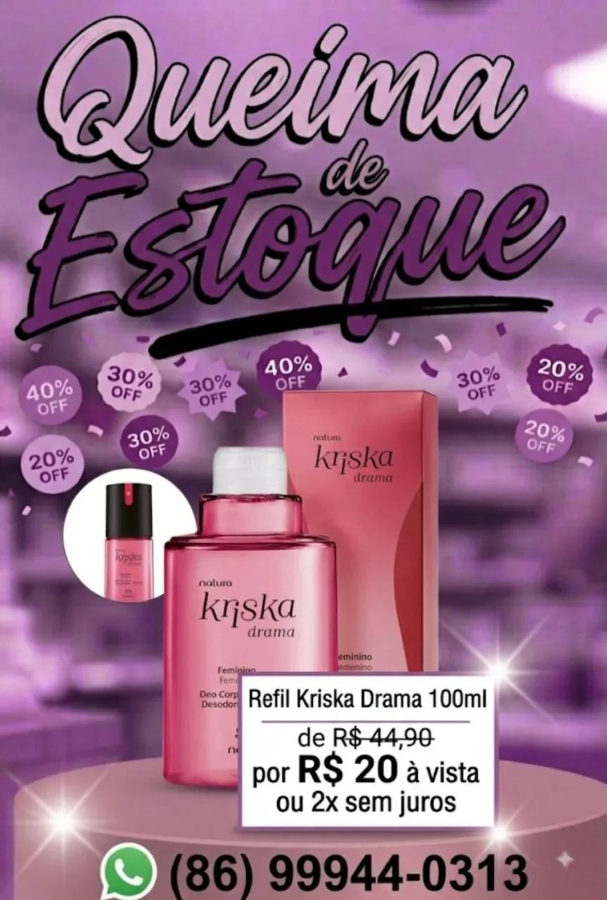 Refil Kriska Drama Desodorante