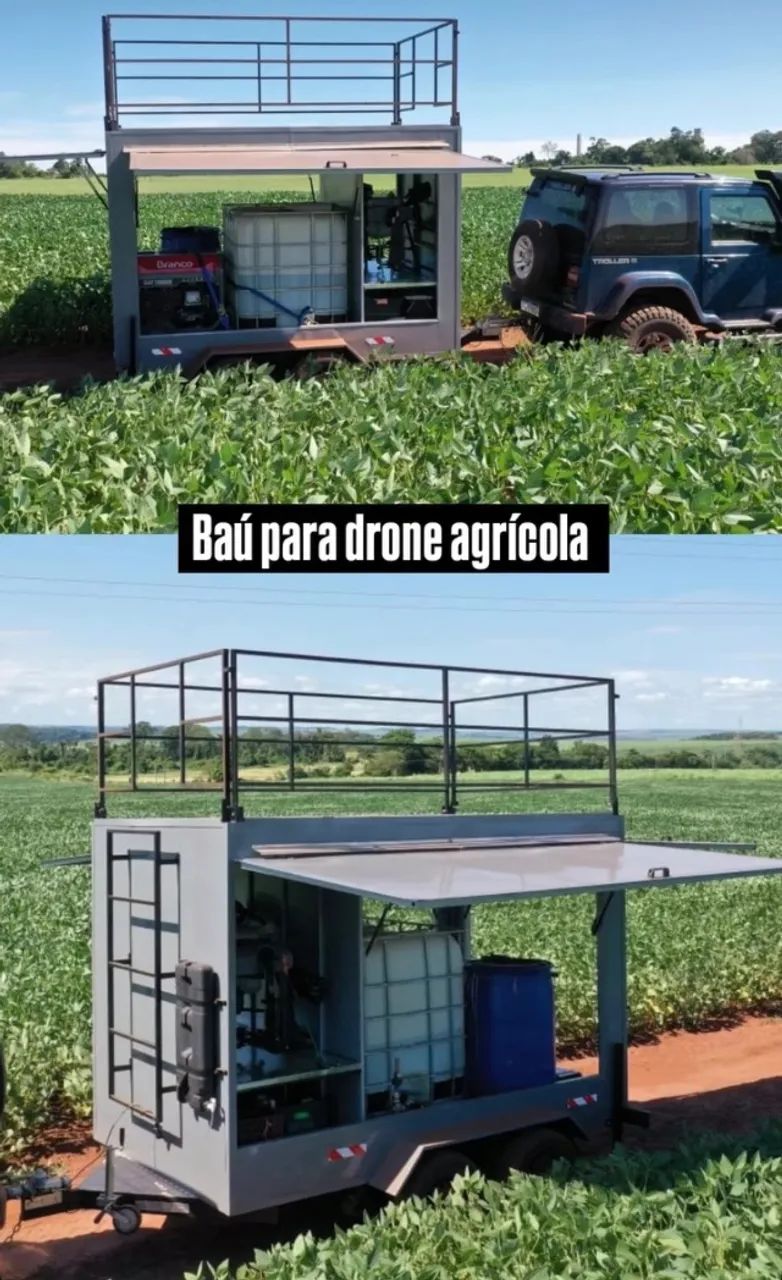 Reboque baú trailer para Drone agrícola  - Foto 3