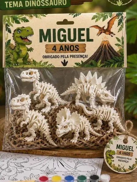 kit festas lembrancinhas tema dinossauros
