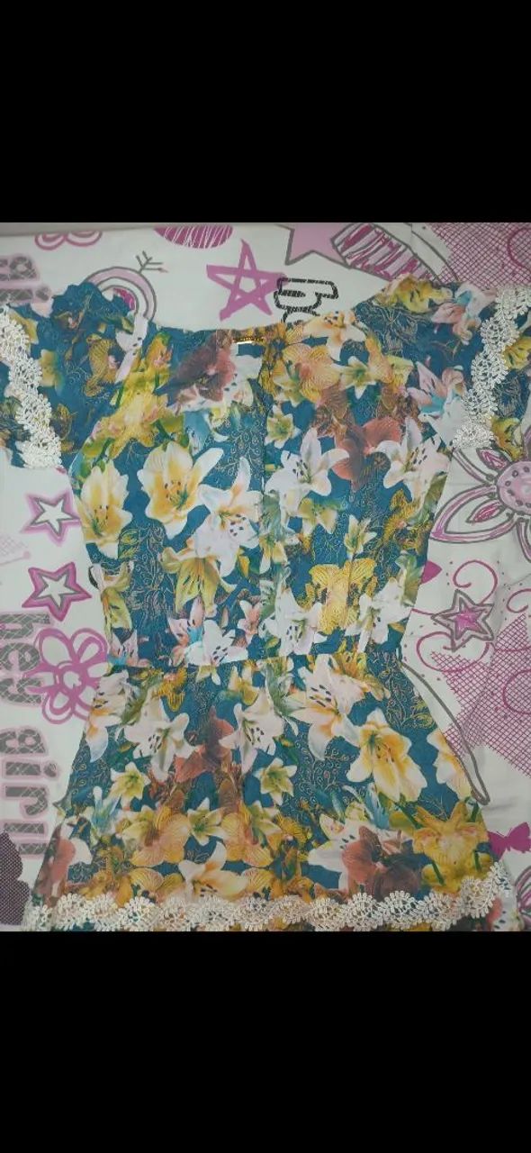 Vestido Estampado (Rosa Clichê) - Foto 2