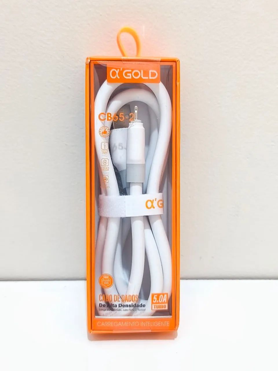 Cabo de Alta Densidade Lightning iPhone TURBO A'GOLD 