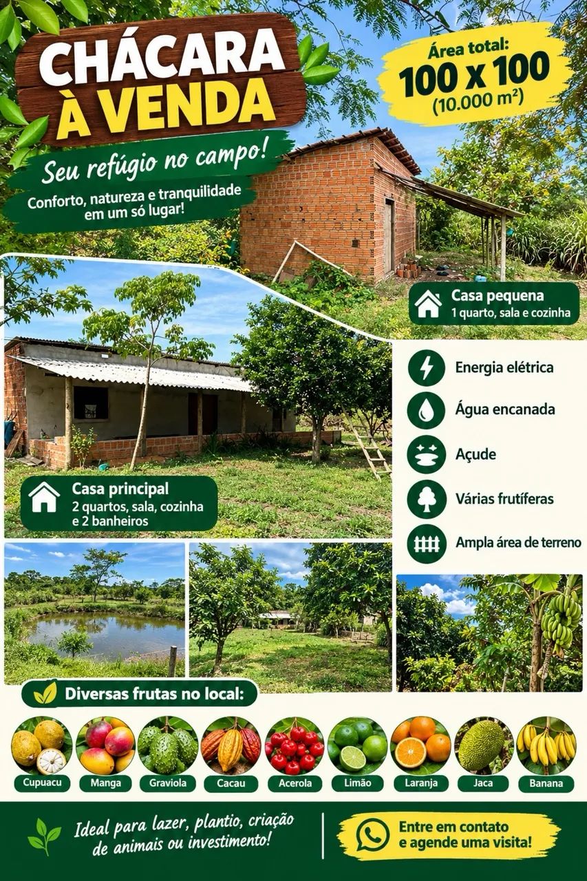Chácara venda ou troca