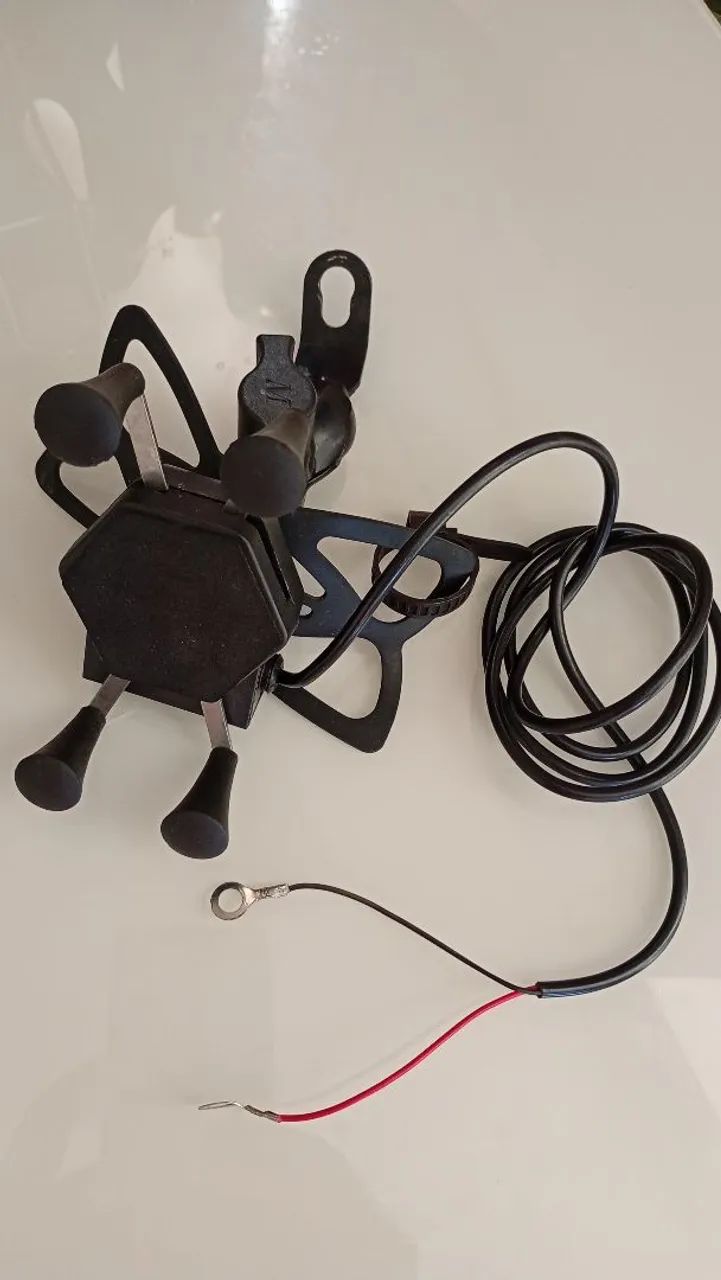 Suporte celular ? para moto com USB 