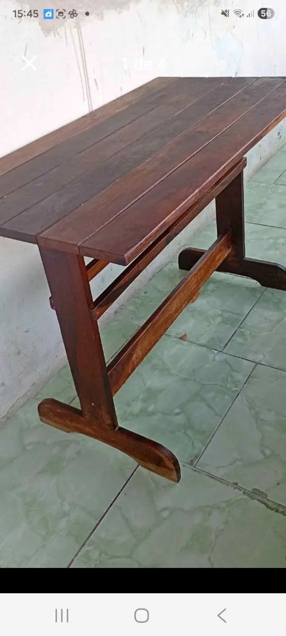 Mesa de madeira  maciça  - Foto 3