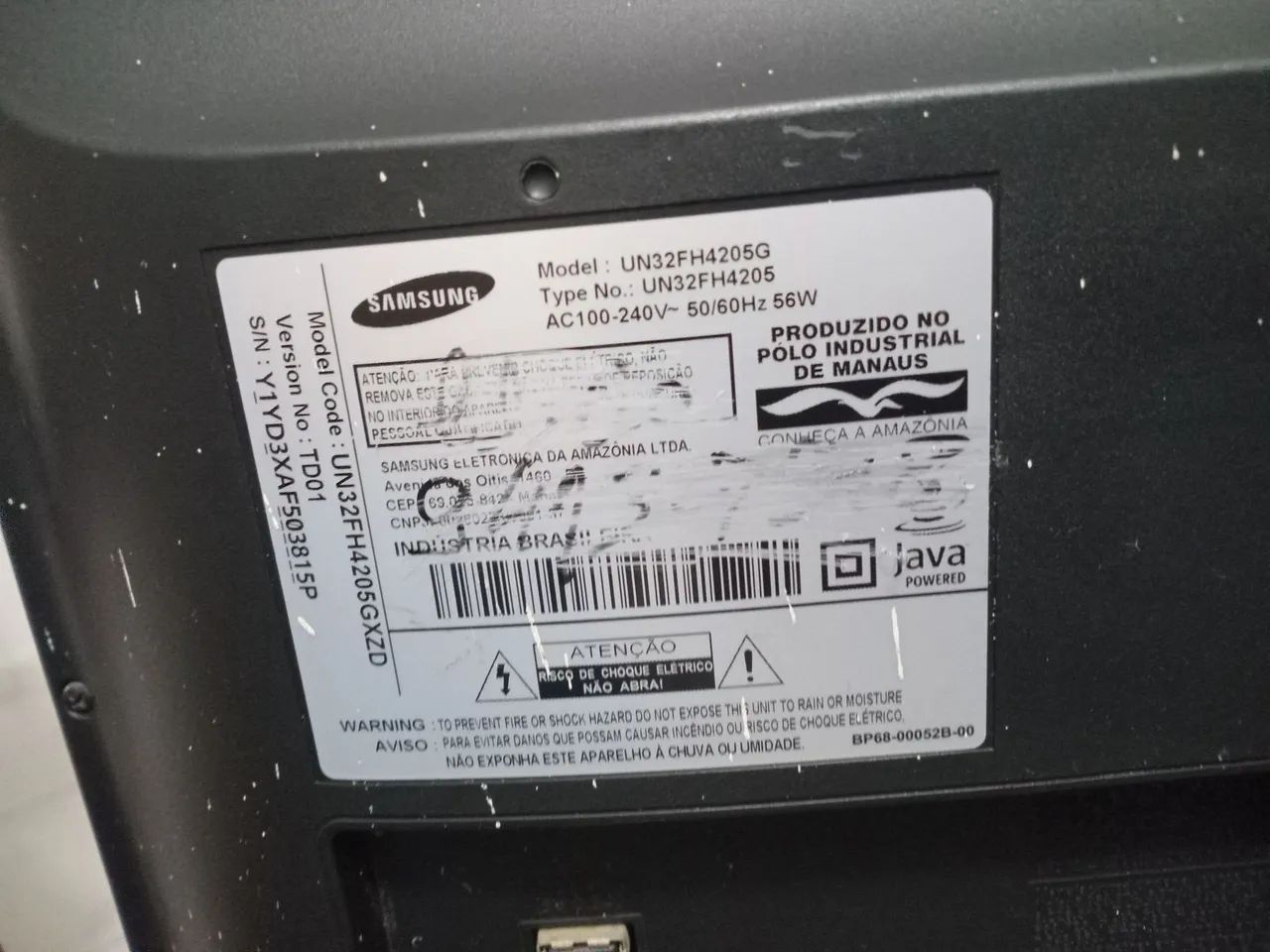 Sansung 32 polegadas , retirada de peças  - Foto 2