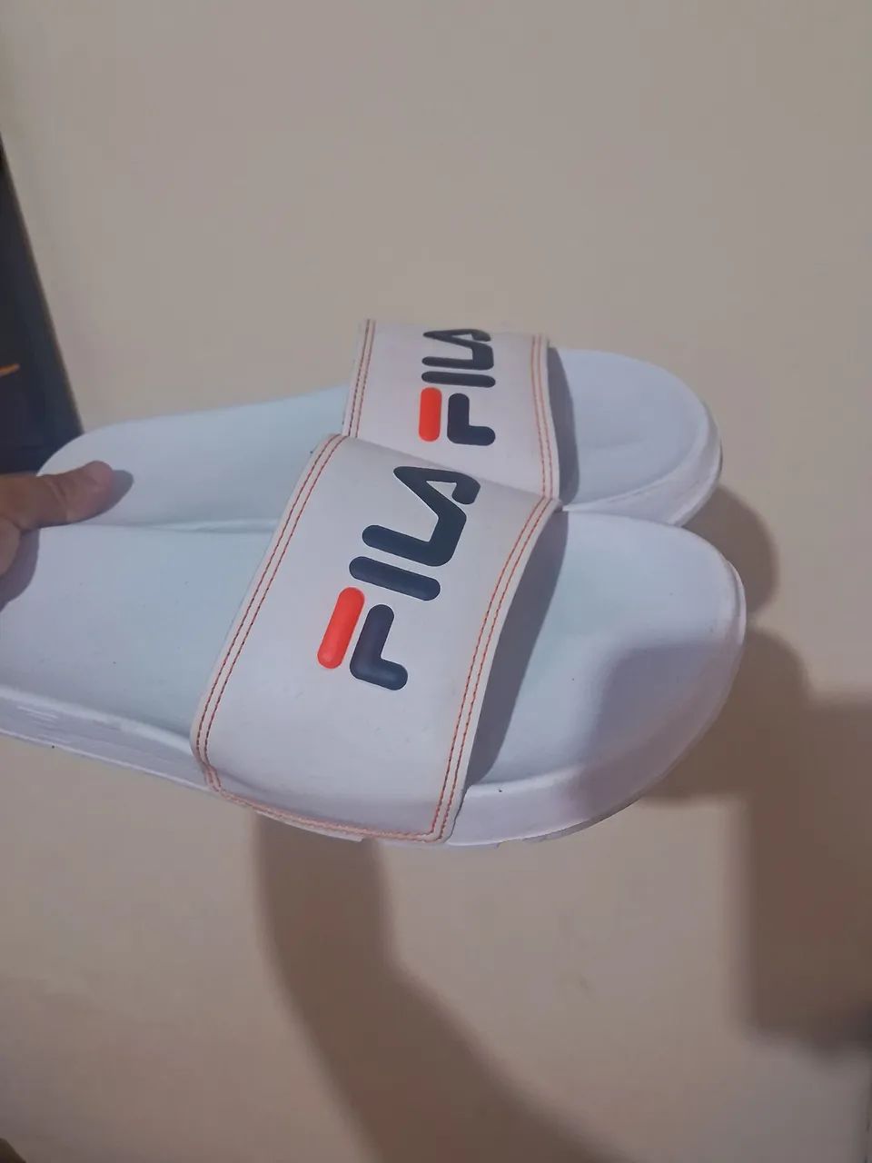 Chinelo  Slide Fila Branco 39