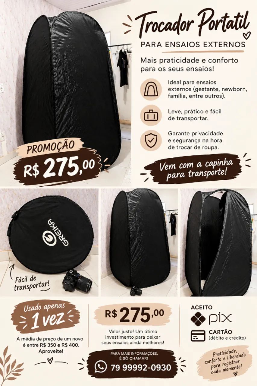Trocador portátil - Promoção