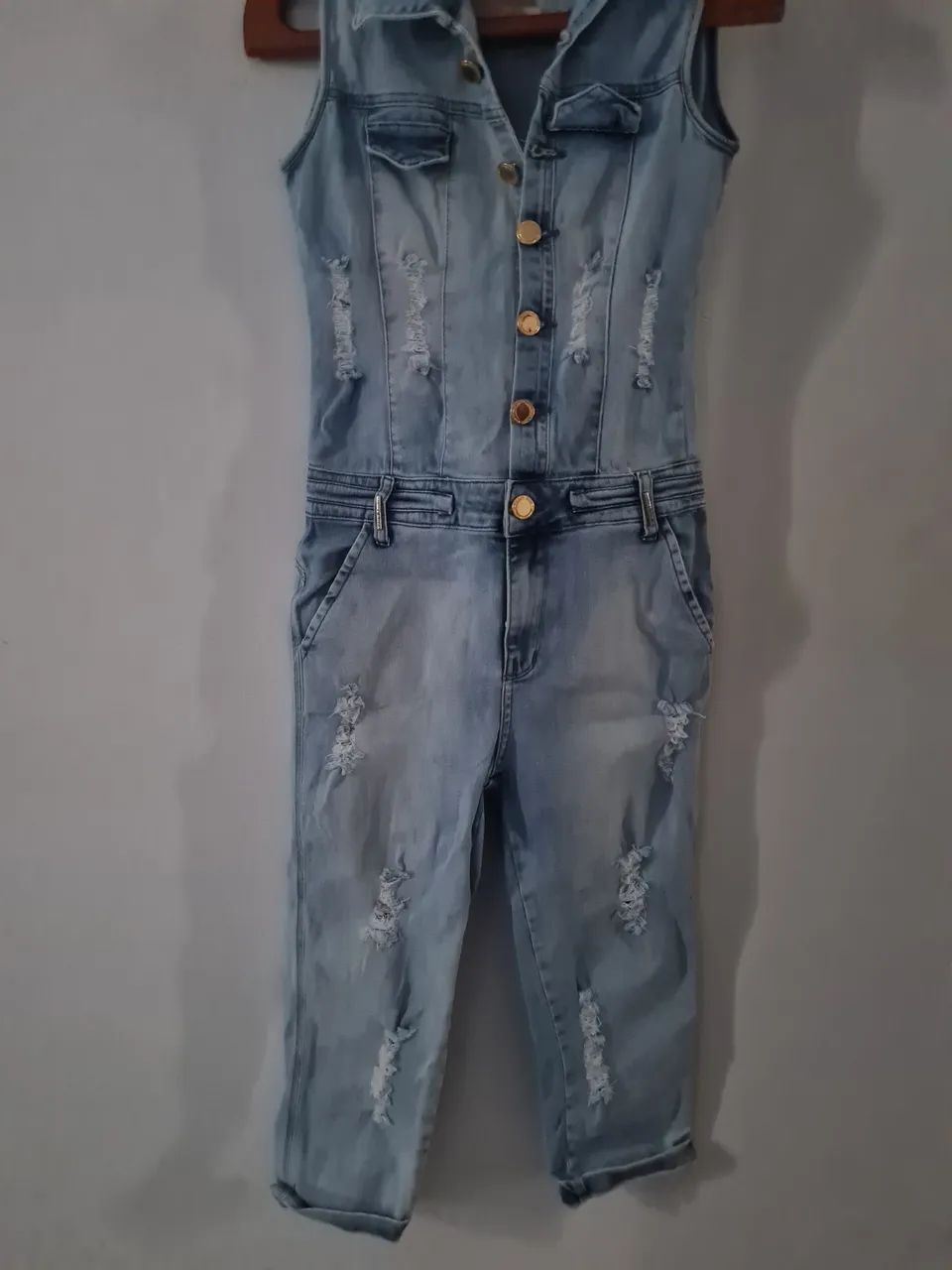 Macacao Jeans - Foto 5