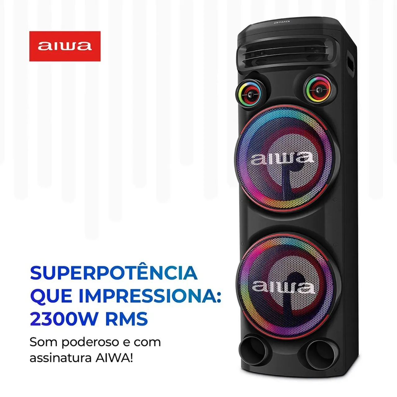 Caixa som aiwa