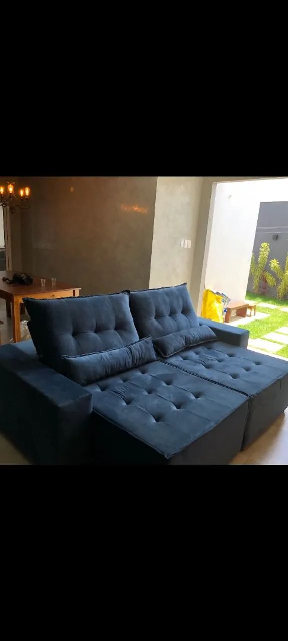 Sofá chaise 5 lugares lindíssimo e confortável  - Foto 2