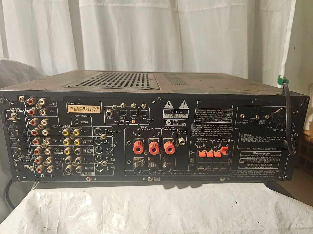 RECEIVER PIONEER VSXD509S com controle - Foto 3