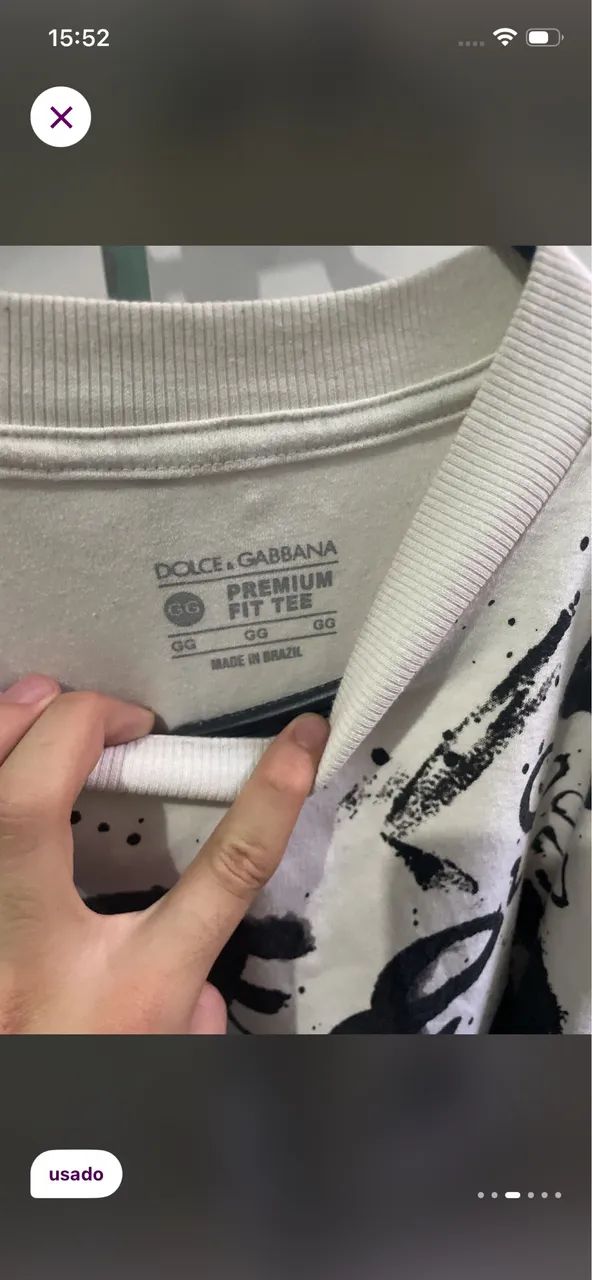 Camisa dolce gabbana GG - Foto 4