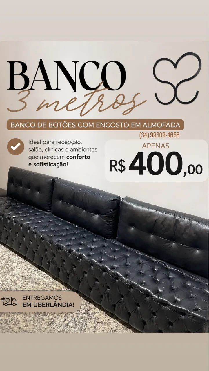 Vendo sofá 3M preto 