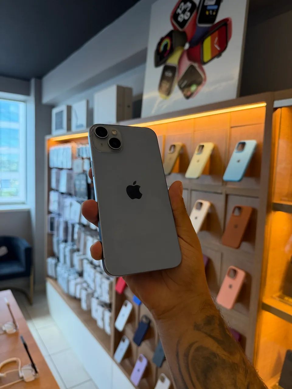 IPhone 14 Plus azul lindo 128gb