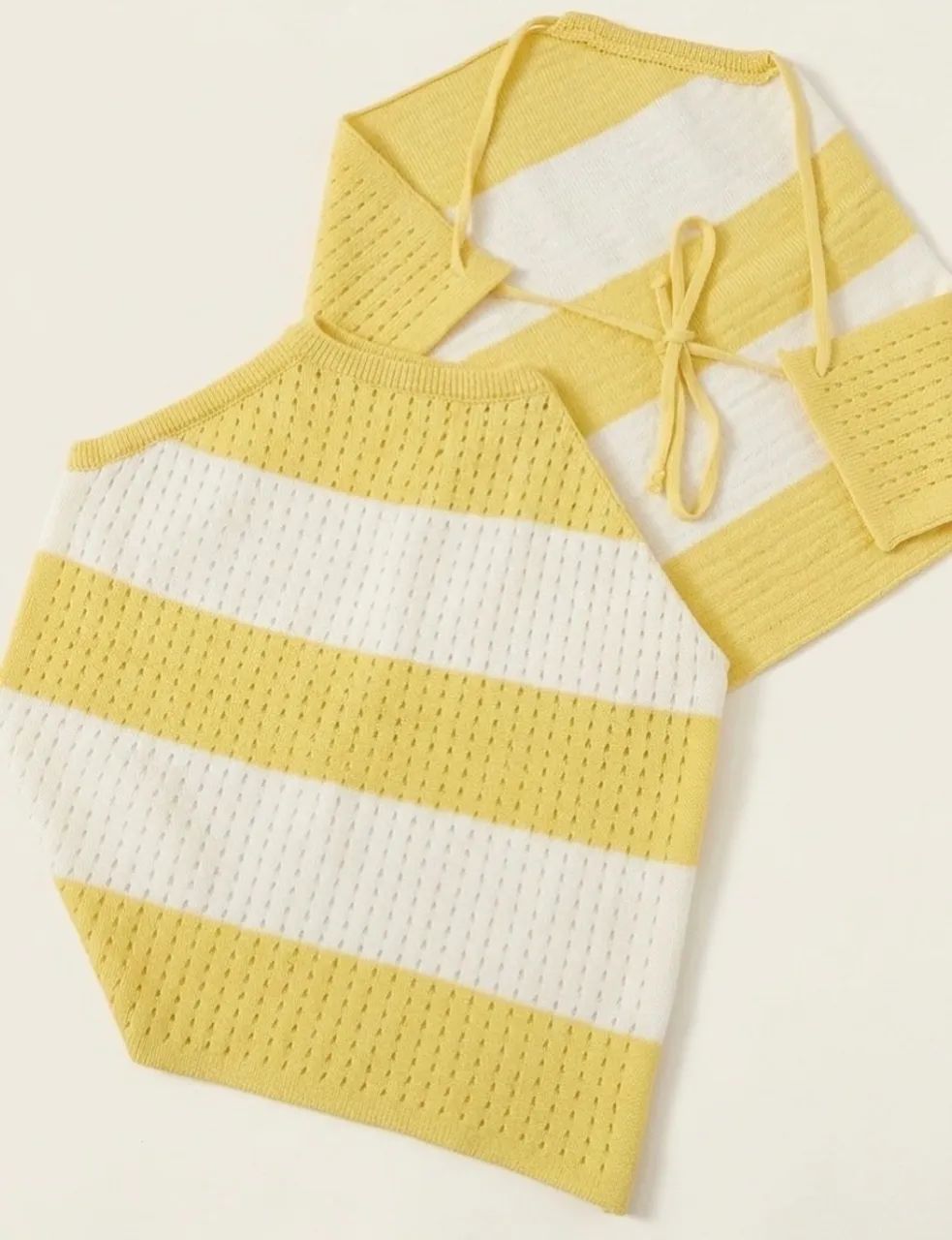 Cropped crochê ? ?TAM Único, disponível no Preto e Branco. - Foto 2