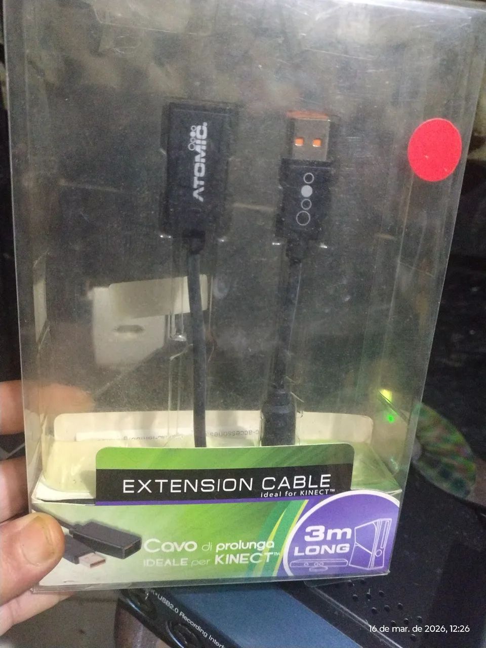 Cabo Extensor para Kinect Xbox 360 - 3 Metros - Foto 2