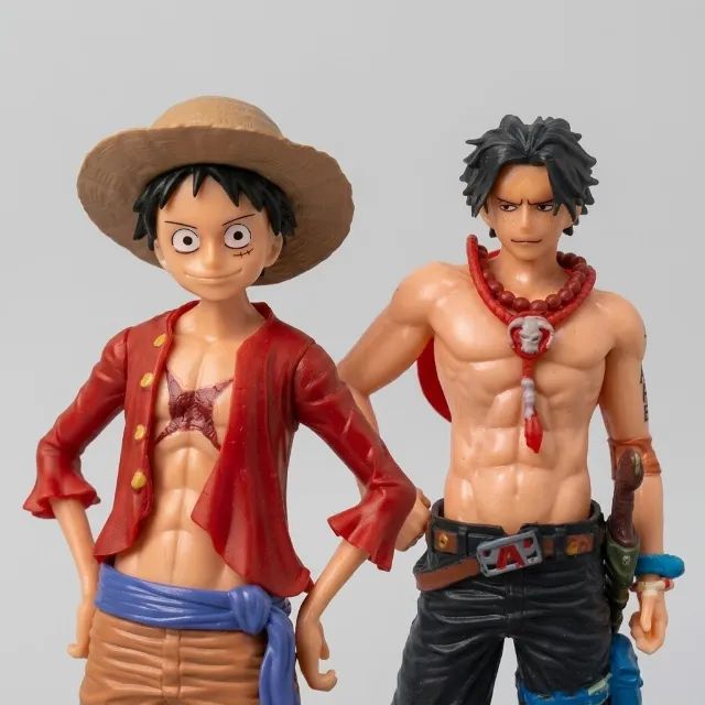 Action Figure One Piece Luffy Ace 17cm Boneco Anime