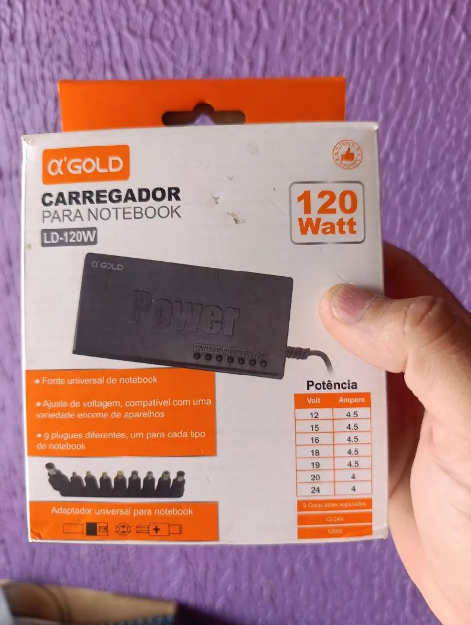 Carregador para notebook de diversas marcas e modelos 