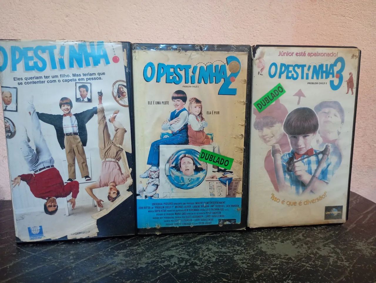 VHS - TRILOGIA PESTINHA (1LEG, 2DUB,3 DUB) 