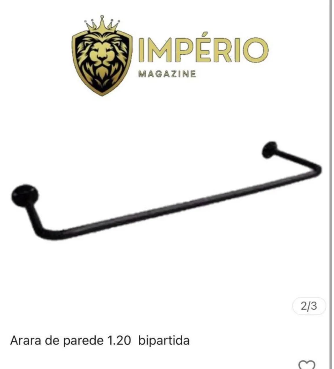 Arara de parede bipartida - Foto 4
