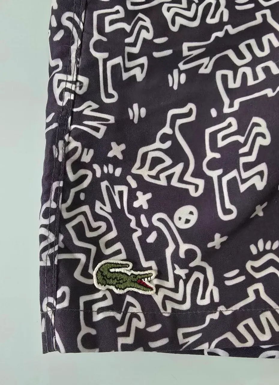 Bermuda Lacoste original classic fit M cinza  - Foto 5