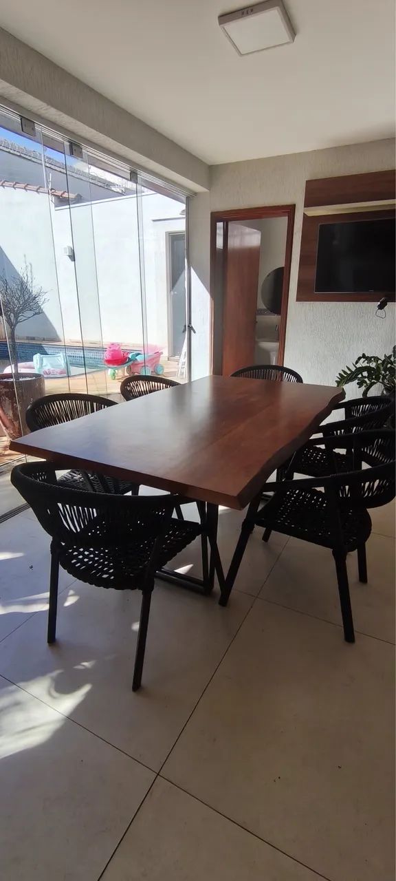 Mesa de Jantar Premium com 6 Cadeiras em Corda Náutica - Foto 2