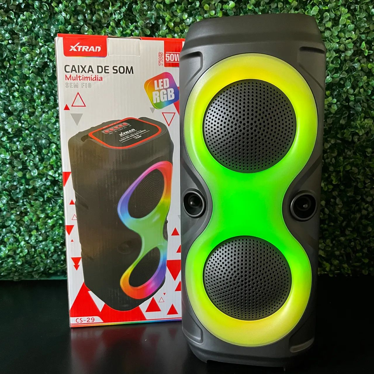 Caixa de Som Bluetooth RGB Grande Portátil com Entrega Rápida! - Foto 2
