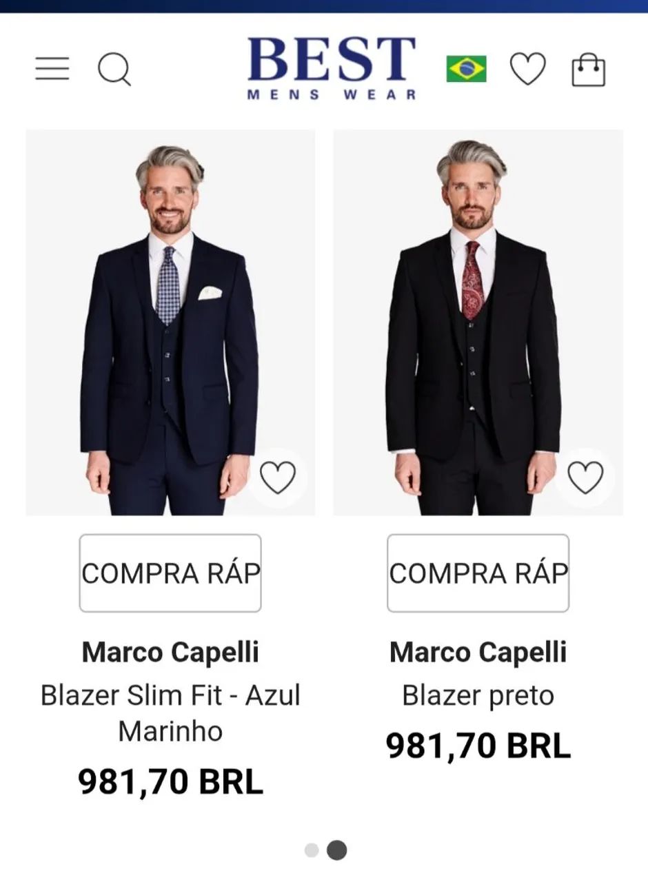 Blazer europeu sob medida marco capelli 