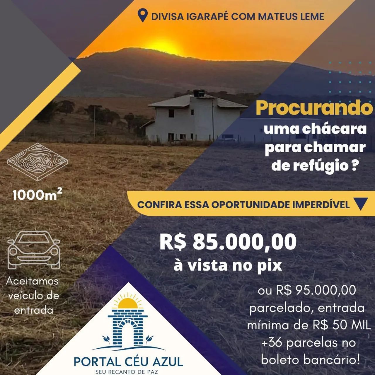Chacaras no portal serra azul mateus leme  - Foto 5