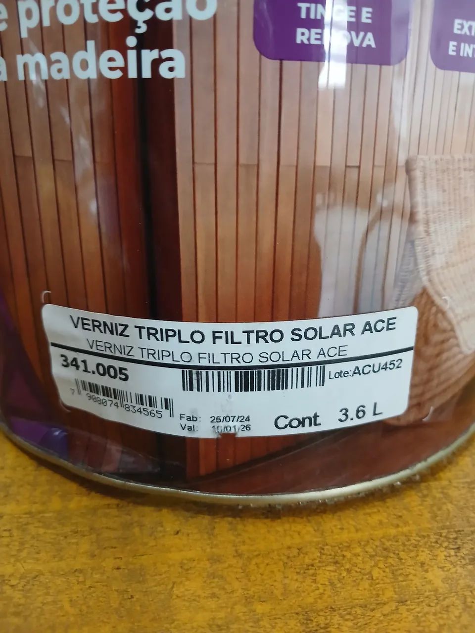 Verniz Triplo Solar Plus Farben 3,6l - Foto 2