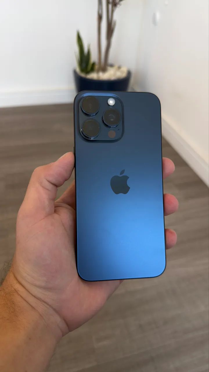 スマートフォン本体 iPhone 15 Pro Max, Blue Titanium, 256GB iPhone 15 Pro Max 256gb Titanium Azul - Celulares e Smartphones