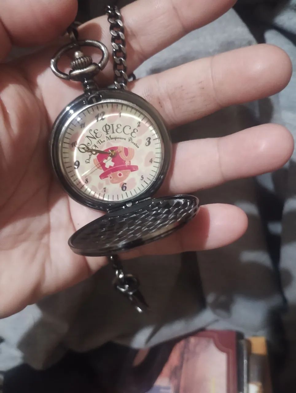 ONE PIECE Relógio de Bolso Chopper 2010 original Japão Importado - Foto 2