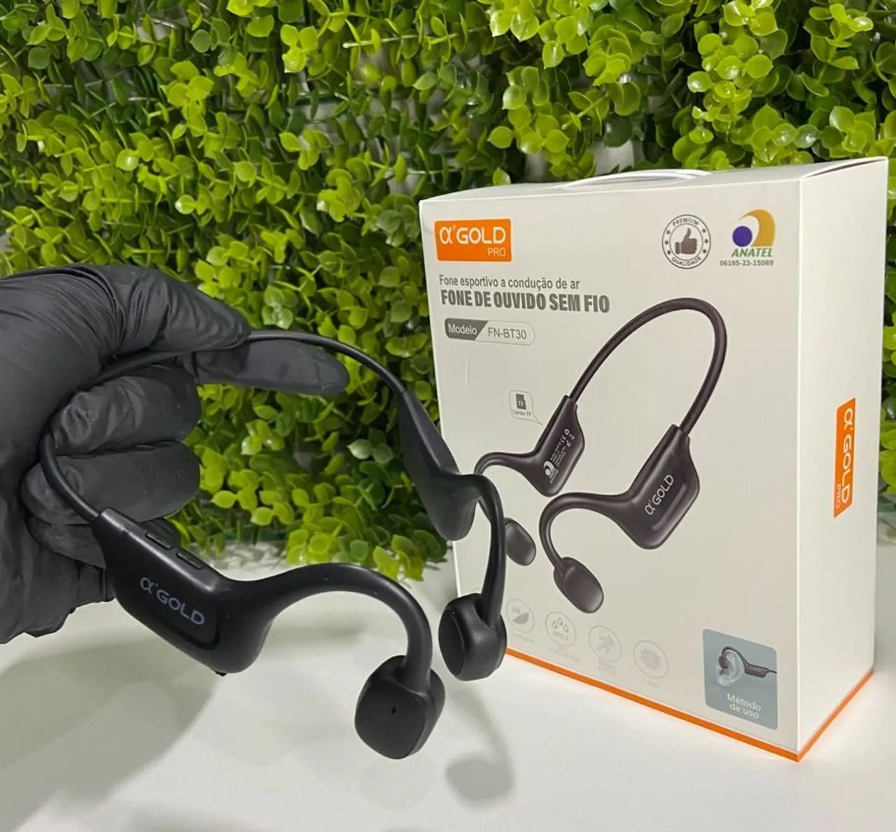 Fone Bluetooth Open Ear Alpha Gold Pro