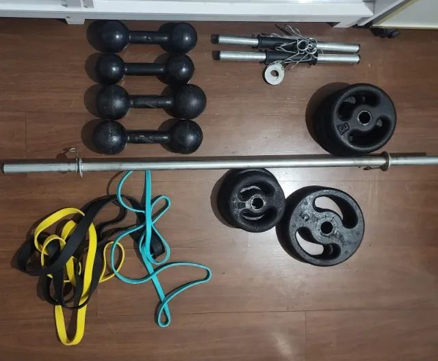 4 Anilhas Ferro Fundido 2kg (Total 8kg) | Pintadas | Ótimo estado - Foto 6