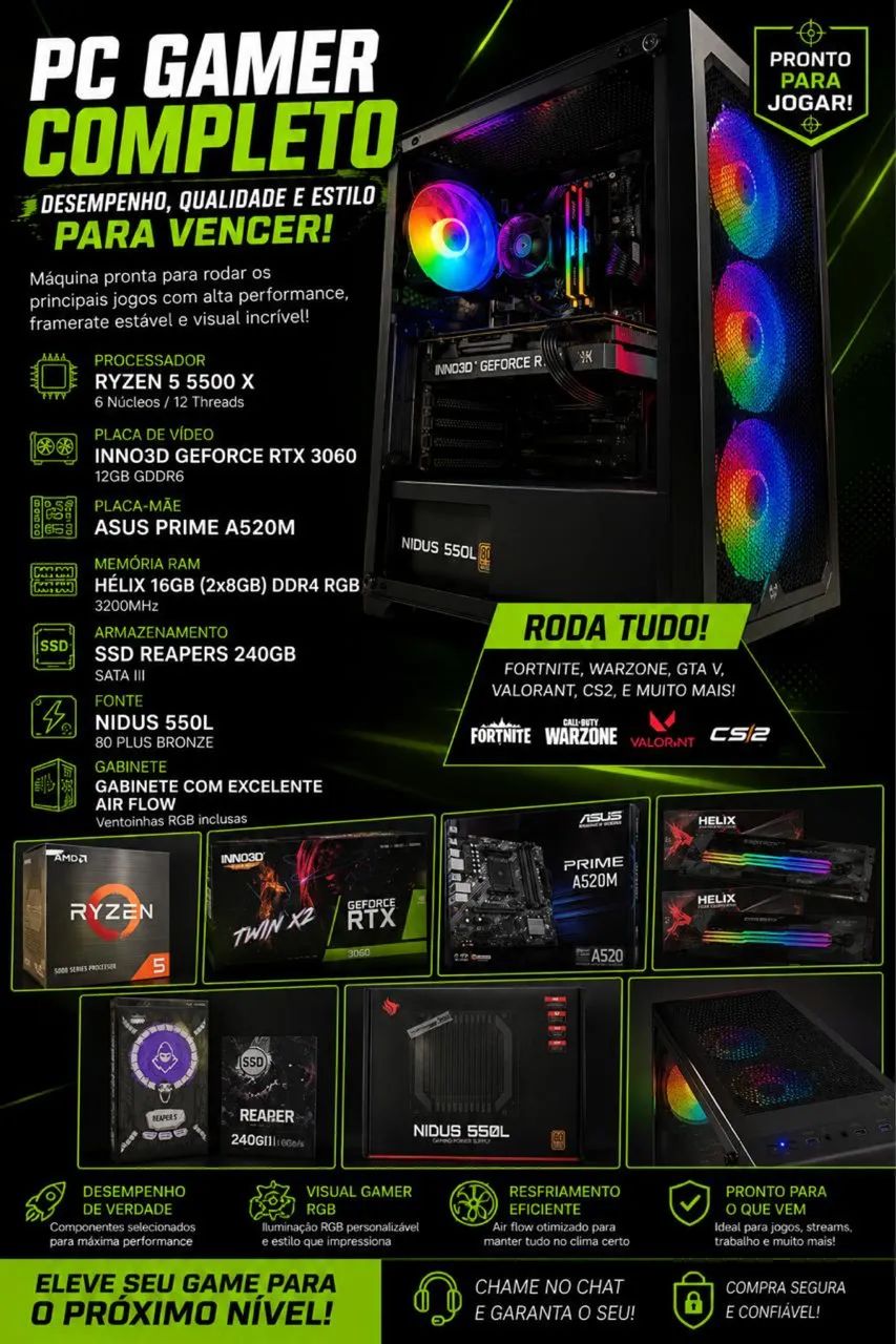 Vendo pc gamer que roda tudo  - Foto 3