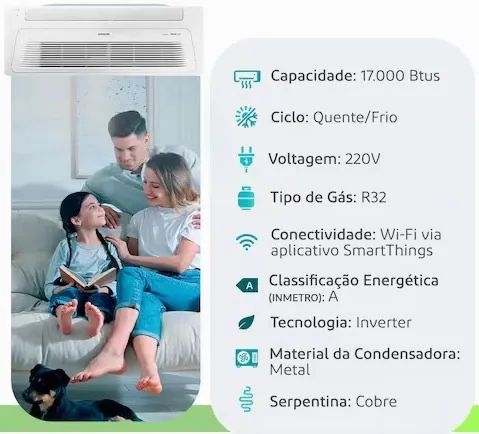Ar Condicionado Cassete 01 Via Samsung 17.000 Btus  - Foto 4