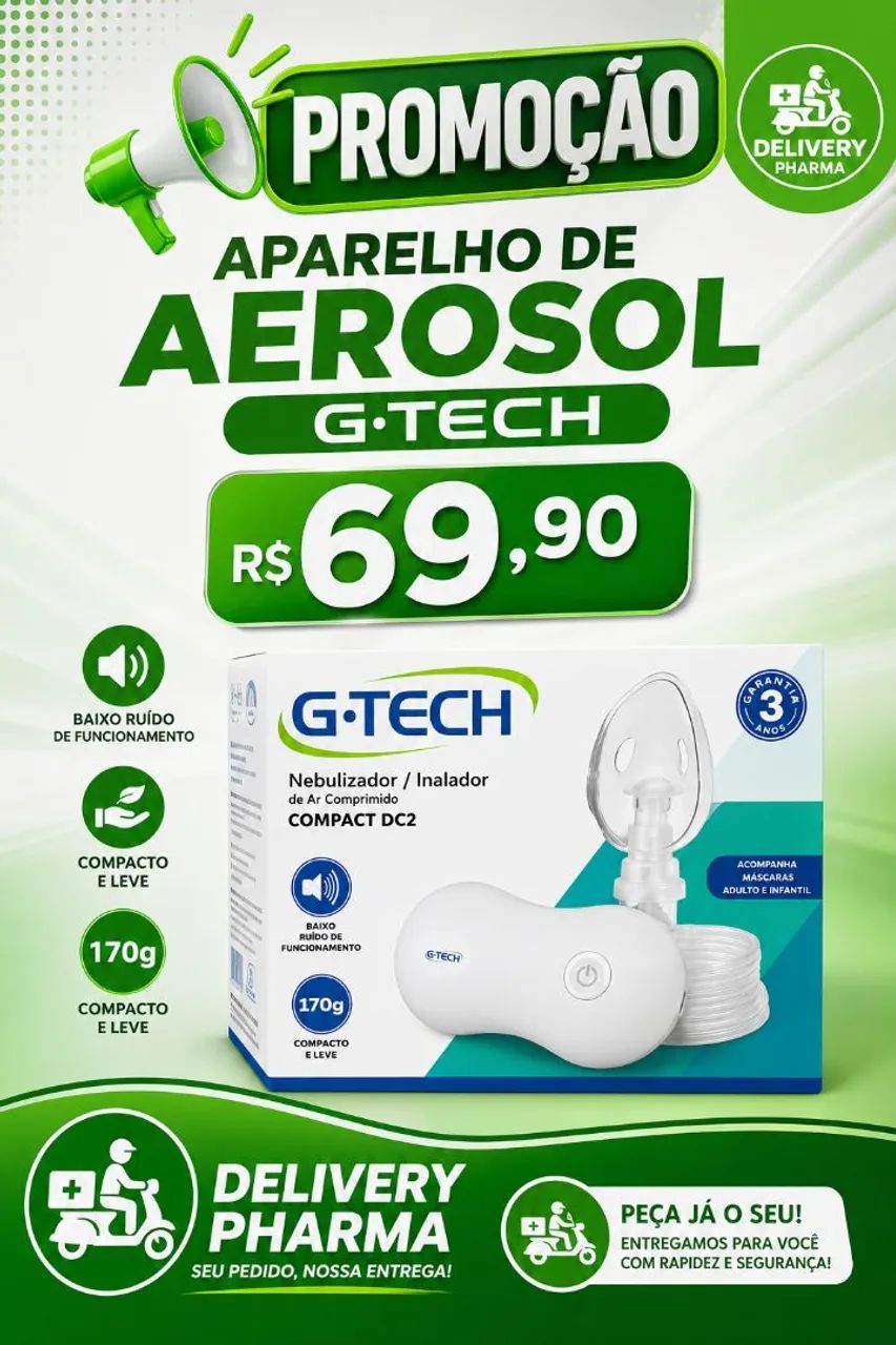 Inalador G-Tech Compacto 