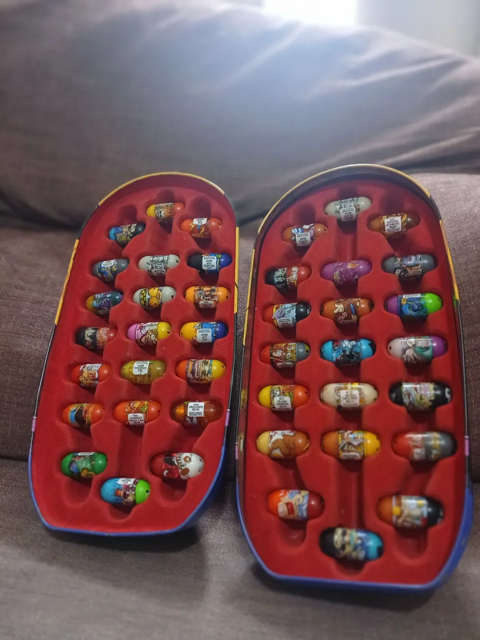 Mighty Beanz - Estojo Verde + Coleção com Vários Beanz Originais