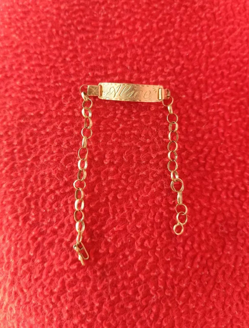 Pulseira de ouro 18k infantil  - Foto 2