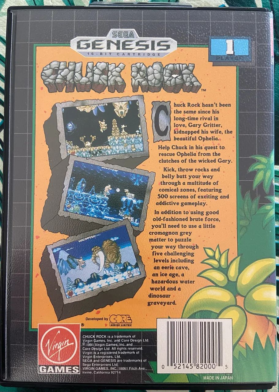 Jogo Mega Drive - Chuck Rock CIB - Foto 2