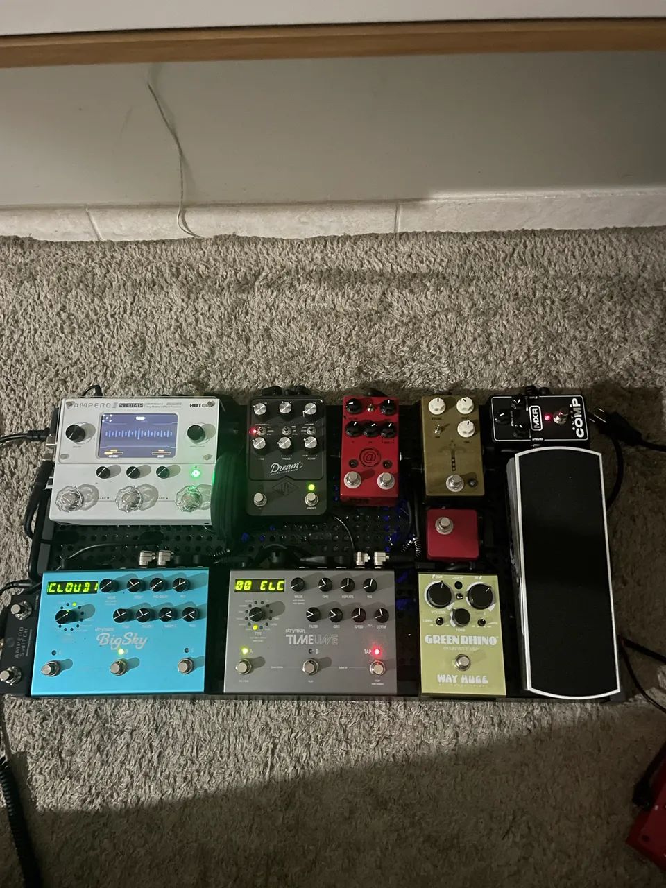 PEDALBOARD / SETUP COMPLETO - STRYMON, UAD, JHS, AMPERO E MAIS