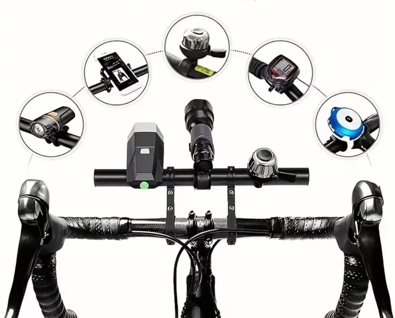 Extensor de guidão para moto e bicicleta 