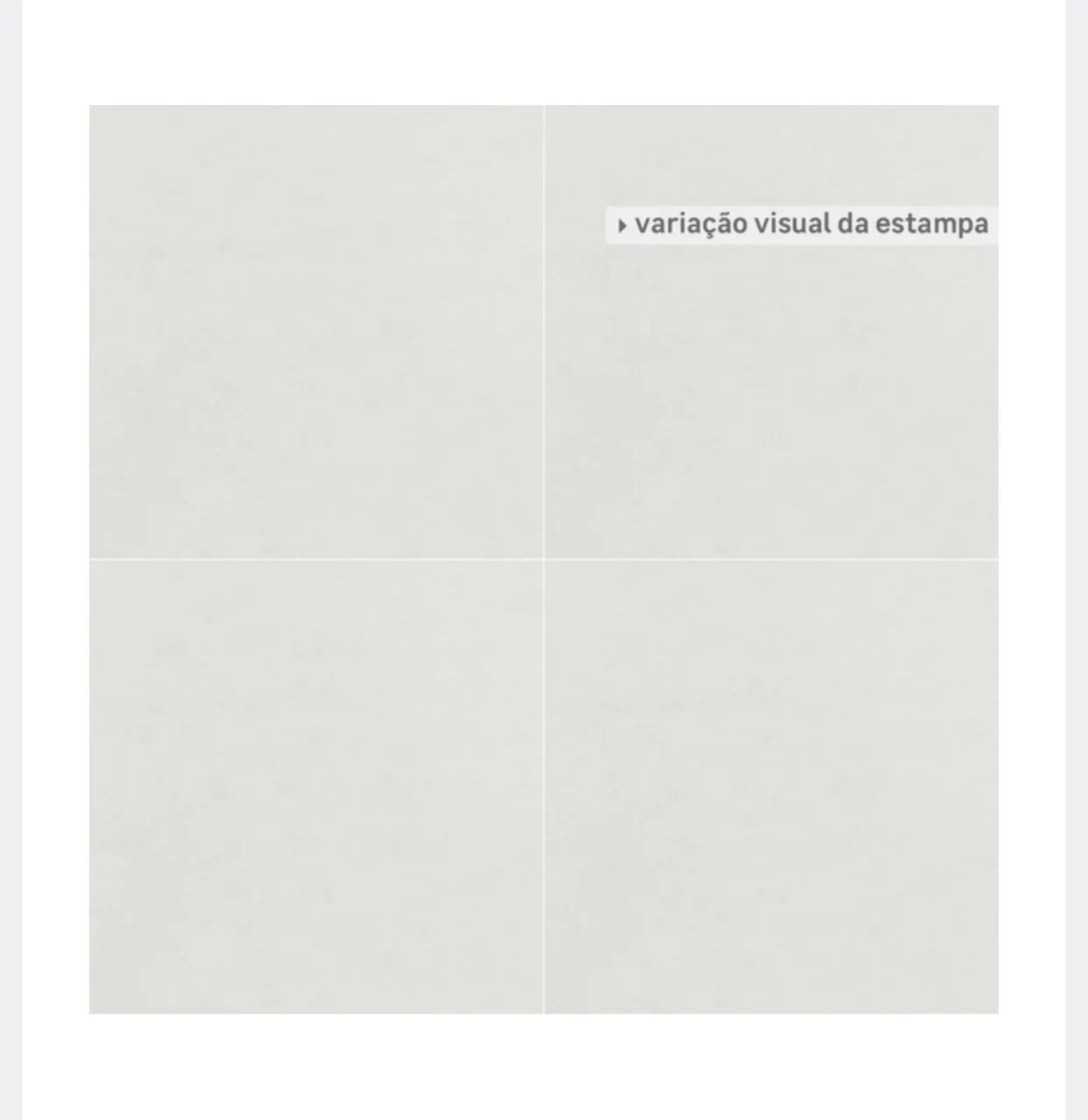 Porcelanato acetinado 60 x 60 off white - Toronto 