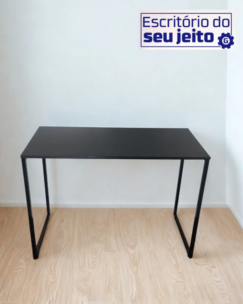 Mesa de Escritório Industrial 1m NOVA Birô Multiuso para Notebook Computador Escrivaninha - Foto 4