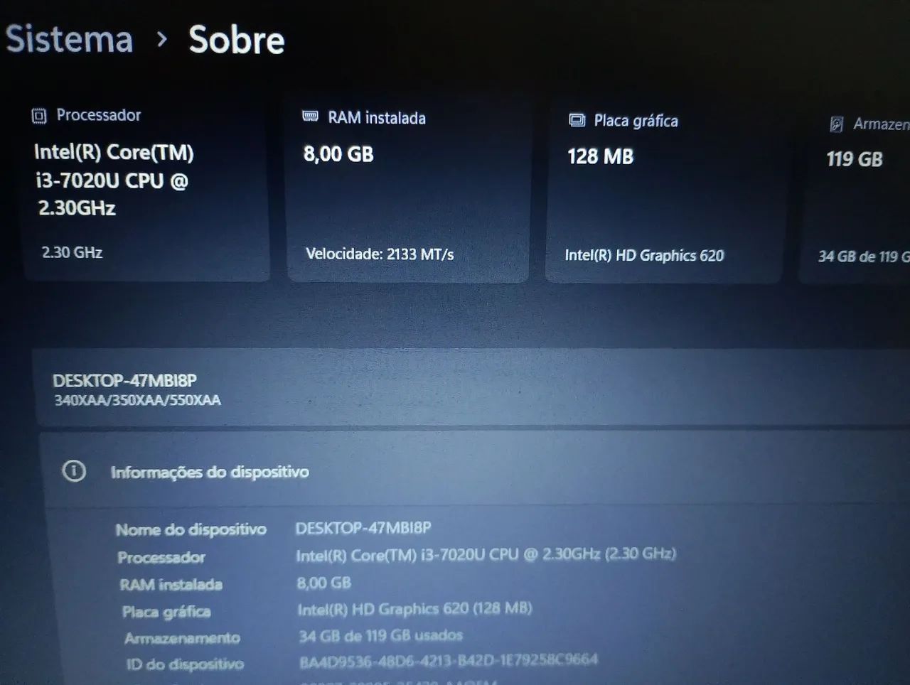 Notebook Samsung