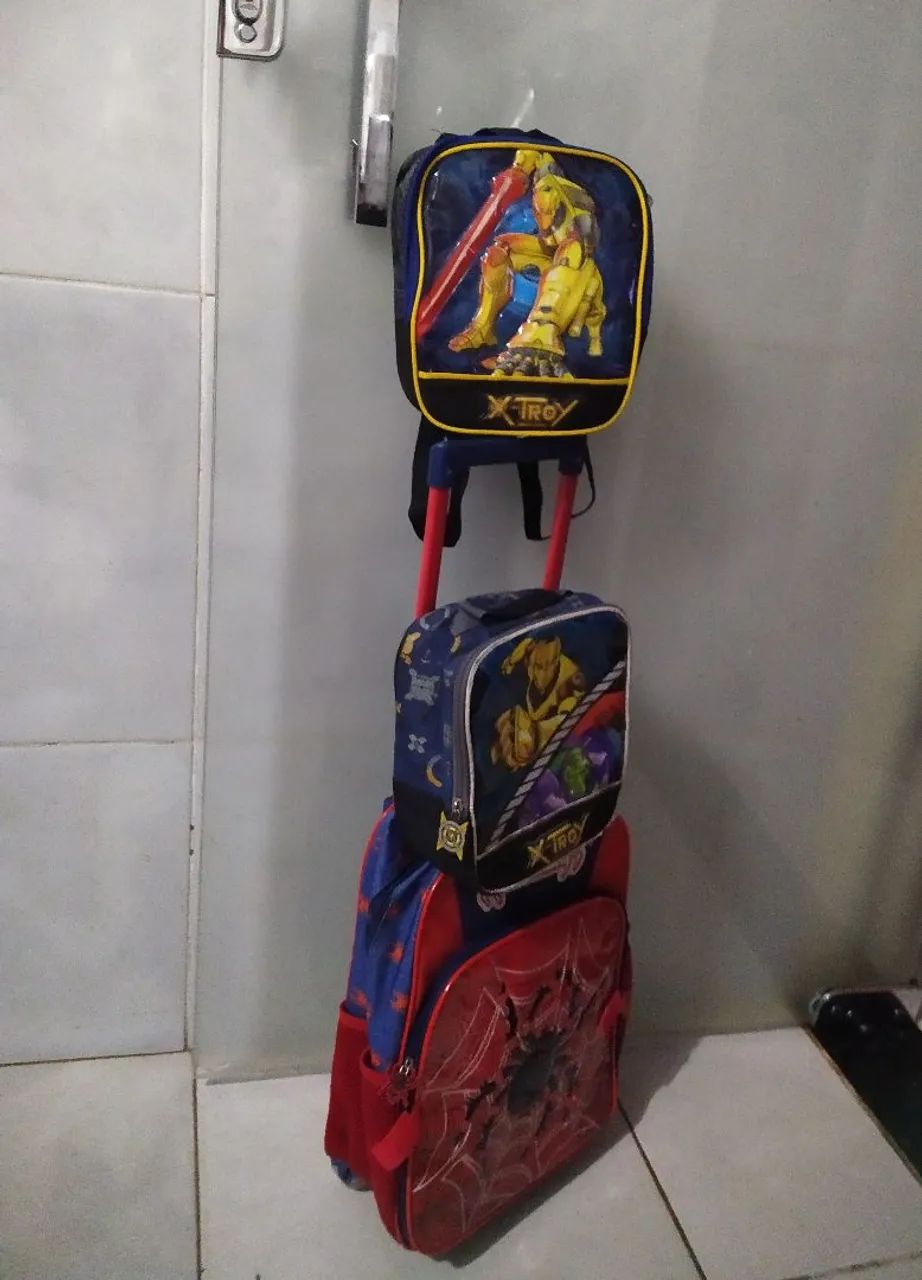 Kit mochila carrinho 